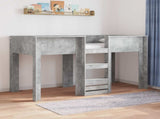 Bunk Bed for Kids Concrete Grey 75 x 190 cm Engineered wood 3410470