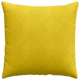 Sofa Pillows 2 pcs Yellow 80 x 80 cm Corduroy Fabric 42014064
