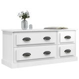 TV Cabinet High Gloss White 100x35.5x45 cm Engineered Wood 816450