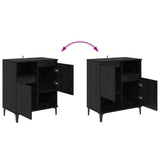 Sideboards 3 pcs Black Oak 60 x 35 x 70 cm Engineered Wood 3415596