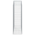 Arched Gabion Basket 150x50x160/180 cm Galvanised Iron 153458