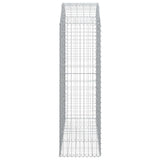 Arched Gabion Basket 150x50x160/180 cm Galvanised Iron 153458