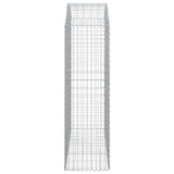 Arched Gabion Basket 150x50x160/180 cm Galvanised Iron 153458