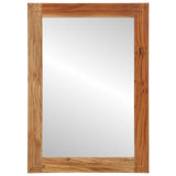 Bathroom Mirror Wall-mounted with Mirror Brown 70 x 50 x 2.5 cm 4017787