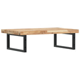 Basin Shelf Wall Mounted Steel and Solid Wood Acacia 3302809