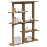 Wall Shelving Unit Brown 102 x 20 x 130 cm Engineered Wood 8012059