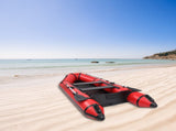 Camping Survivals 10ft PVC 330kg Water Adult Assault Boat Red Black 44475478
