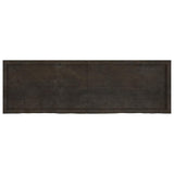 Wall Shelf Dark Brown 160x50x cm Treated Solid Wood Oak 363833