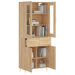 Highboard Sonoma Oak 69.5x34x180 cm Engineered Wood 3198524