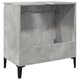 Sink Cabinet Concrete Grey 58x33x60 cm Engineered Wood 857116