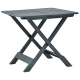 48791 Folding Garden Table Green 79x72x70 cm Plastic