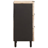 Sideboard White Wash Finish 40 x 33 x 75 cm Solid Mango Wood 4017887