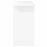 Console Table High Gloss White 93 x 40 x 75 cm Engineered Wood 891154