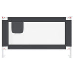 Toddler Safety Bed Rail Dark Grey 140x25 cm Fabric 10228