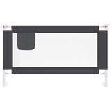 Toddler Safety Bed Rail Dark Grey 140x25 cm Fabric 10228