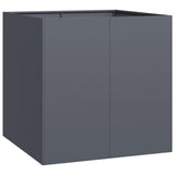 Planter Anthracite 80x80x80 cm Steel 860782
