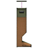 Deer Feeder Olive Green 28 x 30 x 80 cm Cold-Rolled Steel 874610