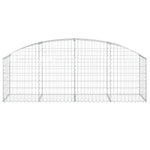Arched Gabion Basket 200x50x60/80 cm Galvanised Iron 153473