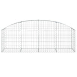 Arched Gabion Basket 200x50x60/80 cm Galvanised Iron 153473