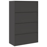 Storage Cabinet Black 90 x 40 x 140 cm Steel 3406160