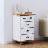 Chest of Drawer ASKIM White 45.8 x 40 x 79 cm Solid Pine wood 4105417