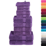 12 Piece Premium Towel Set SOLUND Purple 600 gsm 137579