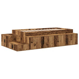 Storage Bed Frame Old wood 234 x 103 x 53.5 cm Engineered wood 3335595