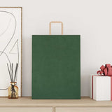 Paper Bags 250 pcs with Handles Green 32x12x42 cm 4101956