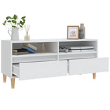 TV Cabinet White 100x34.5x44.5 cm Engineered Wood 831893