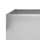 Garden Raised Bed 100x100x25 cm Galvanised Steel 851036