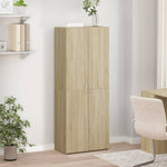 ZNTS File Cabinet Sonoma Oak 60x32x153 cm Engineered Wood 3276646