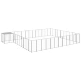 Dog Kennel Silver 37.51 m Steel 3082248