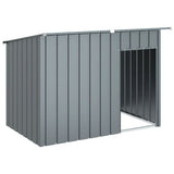 Dog House with Roof Anthracite 153x91x110 cm Galvanised Steel 172572