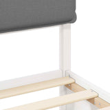 Bed Frame with Upholstered Headboard Light Grey 180 x 200 cm 3398113