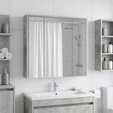 Bathroom Mirror Cabinet Concrete Grey 63.5 x 16 x 62.5 cm 889154
