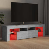 ZNTS TV Cabinet with LED Lights Concrete Grey 140x36.5x40 cm 804368