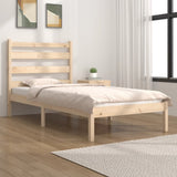 Bed Frame without Mattress Solid Wood Pine Single 3103613