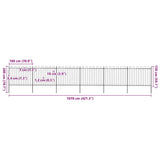 Garden Fence Steel Tough Modern 277679
