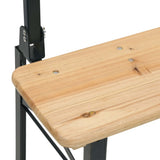 3 Piece Folding Beer Table Set Solid Wood Fir 363112