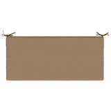 2-Piece Bench Cushions SOEST 2 pcs 100% Polyester Taupe 950235