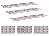 Stair Mats 15 pcs 76 x 20 cm Grey and Black Polyester 42054628