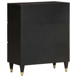 Side Cabinet Black wood grain with natural variations 358323