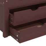 Bed Frame with Storage without Mattress Dark Brown 90x200 cm 322059