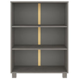 Book Cabinet HAMAR Light Grey 85x35x112 cm Solid Wood Pine 340487