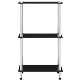 Shelf Black Tempered glass Compact Shelf Square Contemporary 249509