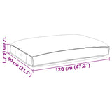 Cushion Royal Blue 120 x 80 x 12 cm Oxford Fabric 42001575