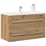 Bathroom Sink Cabinet Artisan Oak 80x38.5x48 cm Engineered Wood 862534