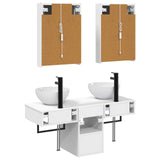 Bathroom Cabinet Set 5 pcs White 43 x 11.5 x 60.5 cm 3406287