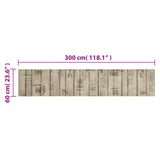 Kitchen Rug Washable Fence 60x300 cm Velvet 4005640