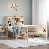 Bookcase Bed without Mattress 90x190 cm Single Solid Wood Pine 3322041